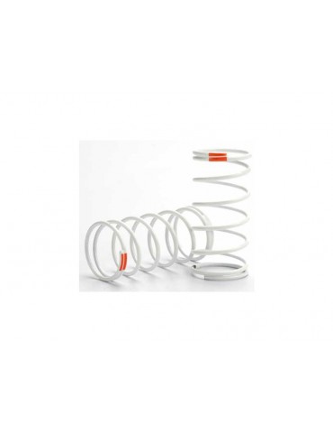 Traxxas Spring, shock (white) (GTR) (front) (0.9 rate orange) (1 pair)