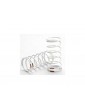 Traxxas Spring, shock (white) (GTR) (rear) (1.0 rate tan) (1 pair)