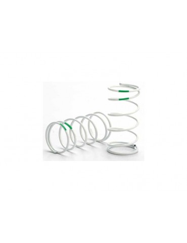 Traxxas Spring, shock (white) (GTR) (std. front) (1.1 rate green) (1 pair)
