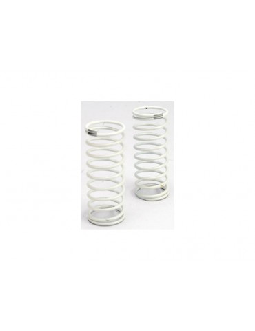 Traxxas Spring, shock (white) (GTR) (rear) (1.2 rate silver) (1 pair)