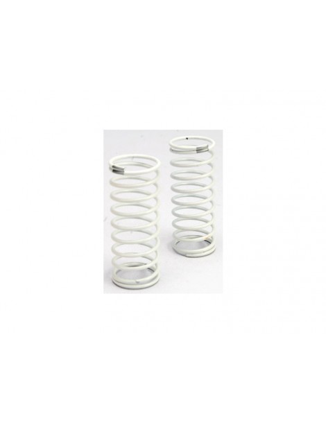 Traxxas Spring, shock (white) (GTR) (rear) (1.2 rate silver) (1 pair)