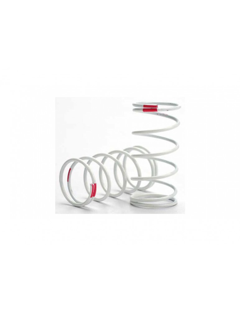 Traxxas Spring, shock (white) (GTR) (std. rear) (1.4 rate pink) (1 pair)
