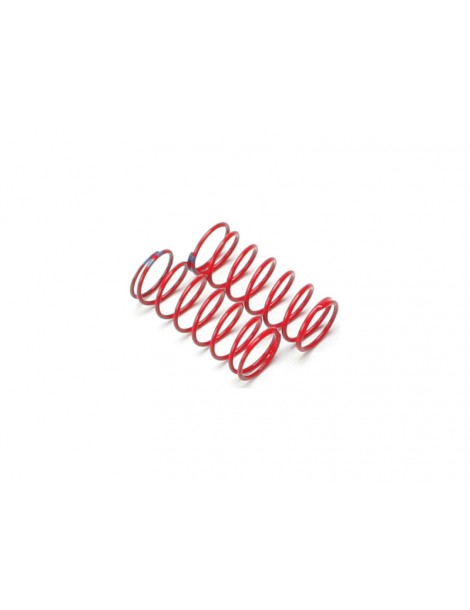 Traxxas Spring, shock (red) (GTR) (1.6 rate double blue stripe)