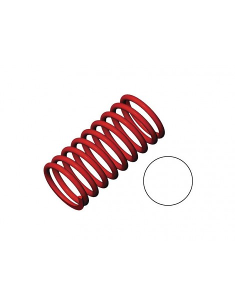 Traxxas Spring, shock (red) (GTR) (2.9 rate white) (1 pair)