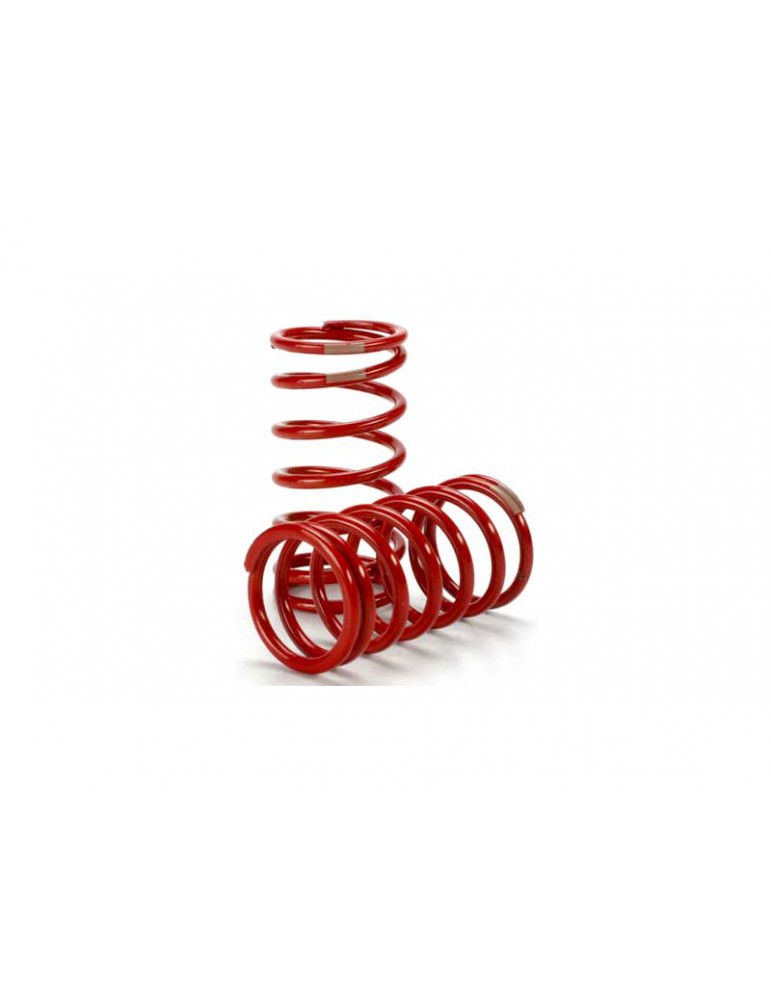Traxxas Spring, shock (red) (GTR) (4.1 rate tan) (1 pair)