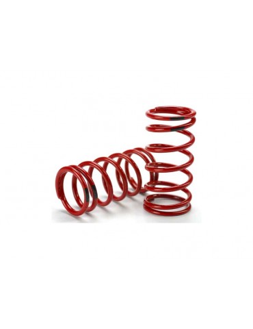 Traxxas Spring, shock (red) (GTR) (4.4 rate black) (1 pair)