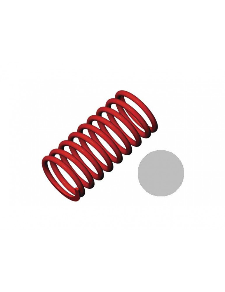 Traxxas Spring, shock (red) (GTR) (4.9 rate silver) (std. front 120mm) (1 pair)