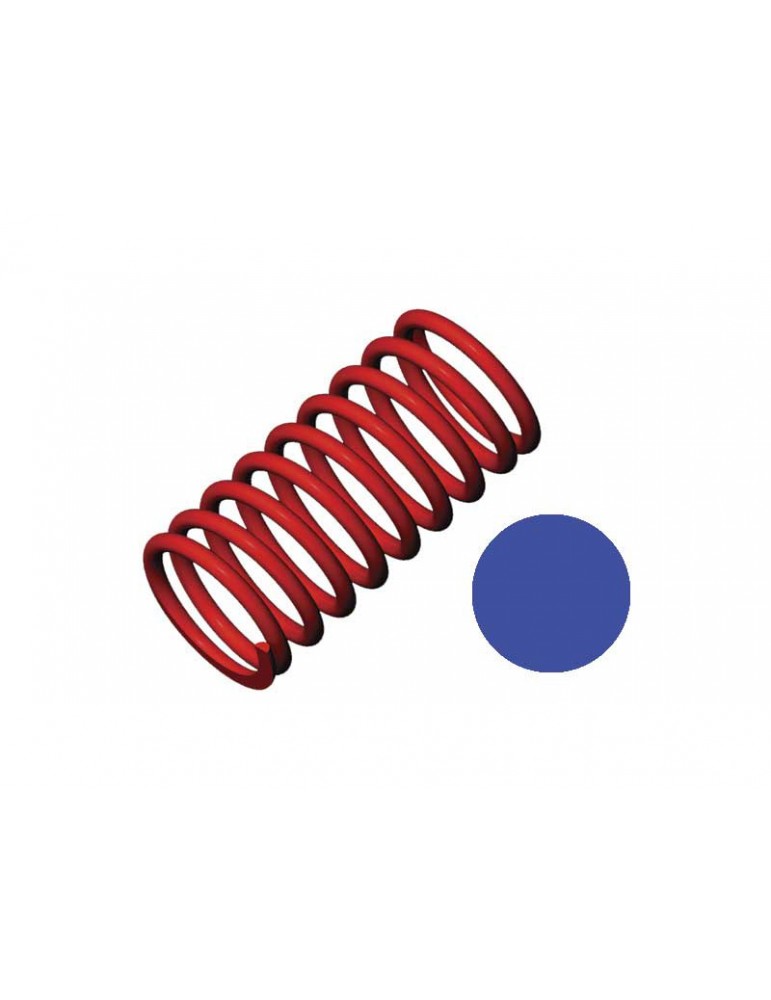 Traxxas Spring, shock (red) (GTR) (5.9 rate blue) (std. rear 120mm) (1 pair)