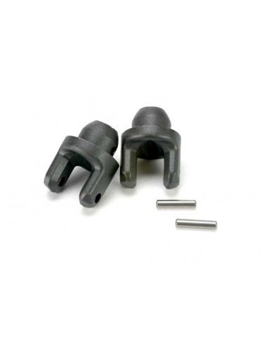 Traxxas Yokes, stub axle (2)/ pins (2)