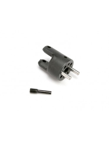 Traxxas Yoke, brake (1)/ torque pins (2)/ 4x15mm screw pin