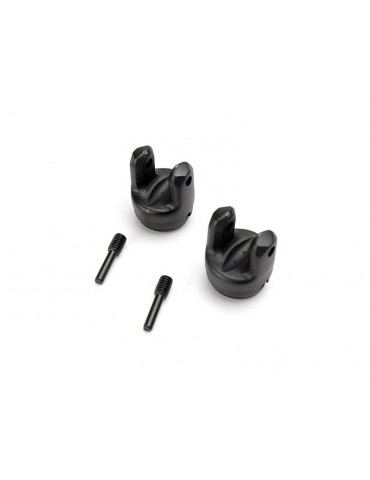 Traxxas Yokes, differential and transmission (2)/ 4x15mm screw pins (2)