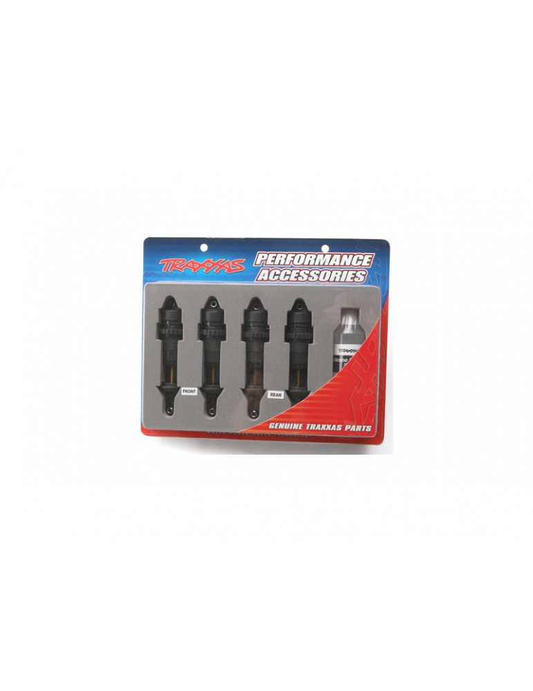 Traxxas Shocks, GTR hard-anodized, PTFE-coated aluminum bodies with TiN shafts (4)