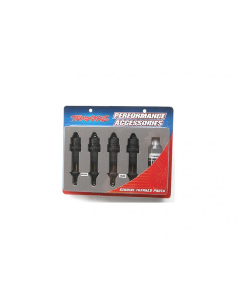 Traxxas Shocks, GTR hard-anodized, PTFE-coated aluminum bodies with TiN shafts (4)