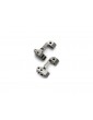 Traxxas Caster blocks, 30-degree, titanium-anodized 6061-T6 aluminum (L&R)