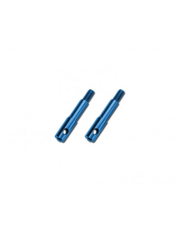 Traxxas Wheel spindles, front, 7075-T6 aluminum, blue-anodized (left & right)