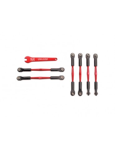 Traxxas Traxxas Turnbuckles, aluminum (red-anodized), 58mm (4)/ 61mm (2)