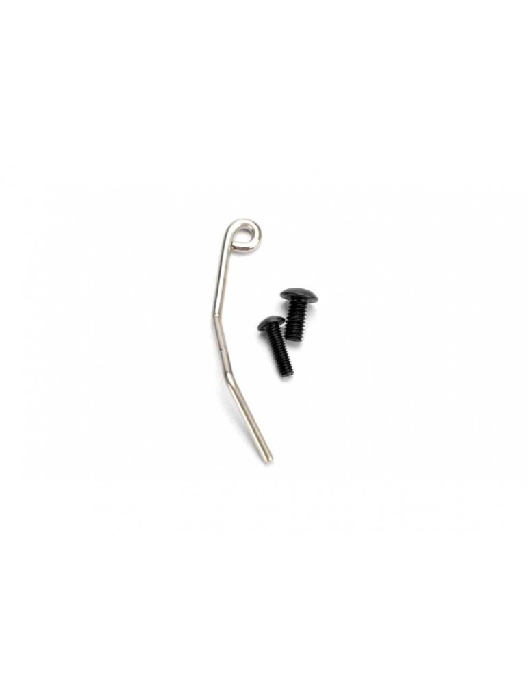 Traxxas Hanger, metal (for tuned pipe)/ 4x8 BCS (1)/ 3x10 BCS (1)