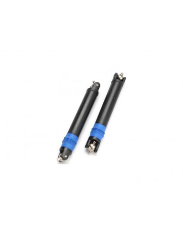 Traxxas Half shaft set, left or right/ rubber boot/ metal U-joints) (2)