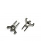 Traxxas Carriers, stub axle (rear) 6061-T6 aluminum (titanium-anodized)