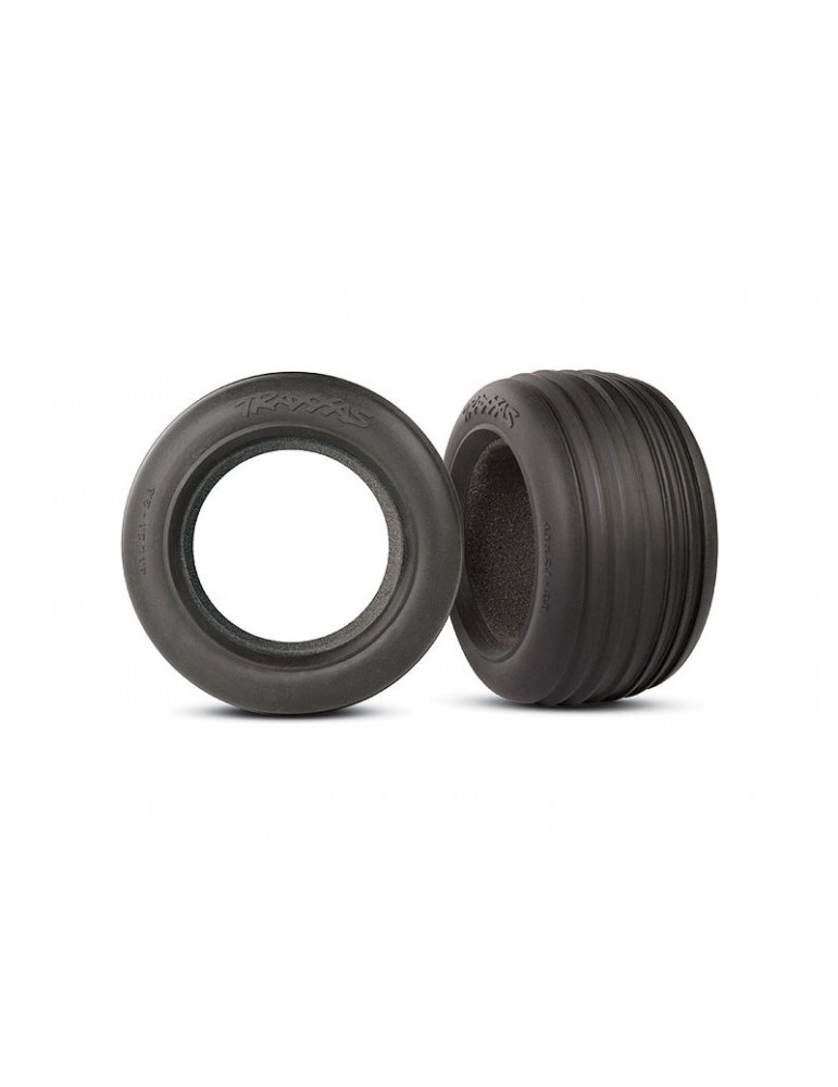 Traxxas Tires 2.8", Ribbed (2)/ foam inserts (2)