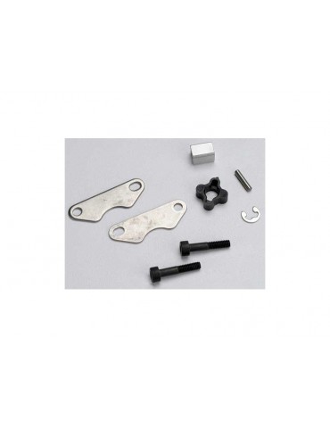 Traxxas Brake pads (2)/ brake disc hub/ 3X15 CS (2)/ 2mm pin (1)/ 4mm e-clip (1)