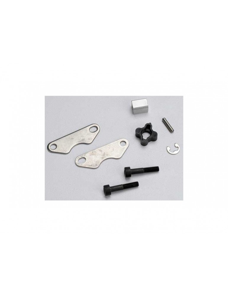 Traxxas Brake pads (2)/ brake disc hub/ 3X15 CS (2)/ 2mm pin (1)/ 4mm e-clip (1)
