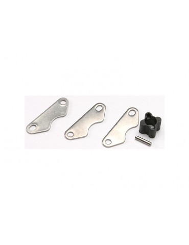 Traxxas Brake disc hub (for Revo rear brake kit)/ 2mm pin (1)/ brake pads (3)