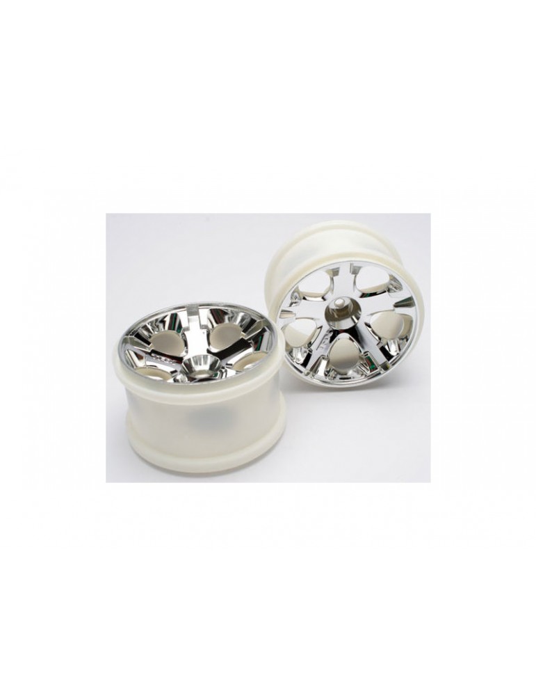 Traxxas Wheels 2.8", All-Star, chrome (2) (nitro R/ electric F)
