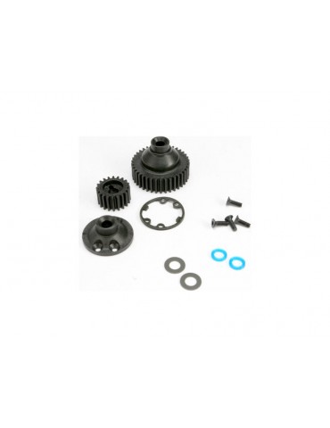 Traxxas Gears, differential 38-T (1)/ differential drive gear 20-T/ side cover plate (1)