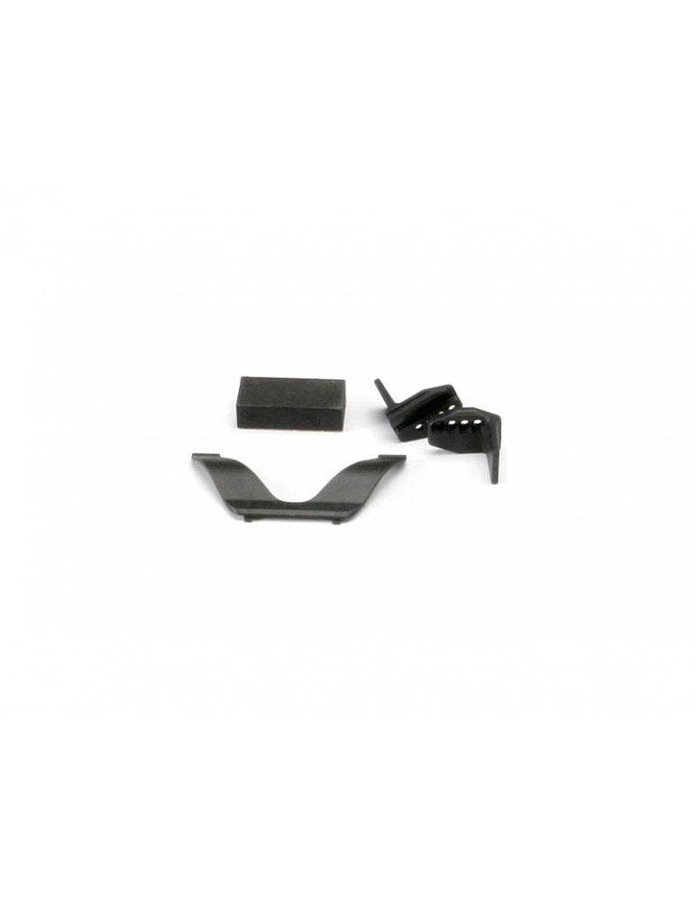 Traxxas Retainer clip, battery (1)/ front clip (1) /rear clip (1)/ foam spacer (1)