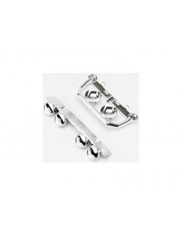 Traxxas Lightbar, front bumper (chrome) (1), roof lightbar (chrome) (1)