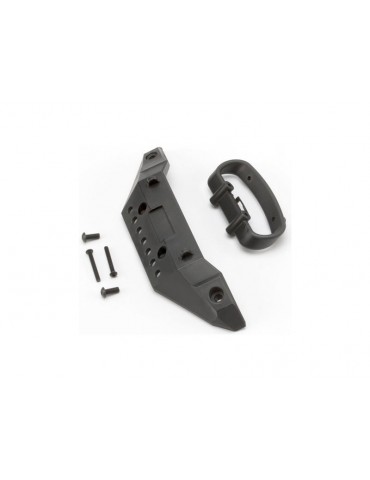 Traxxas Bumper, front/ bumper mount, front/ 4x10mm BCS (2)/ 3x25mm BCS (2)