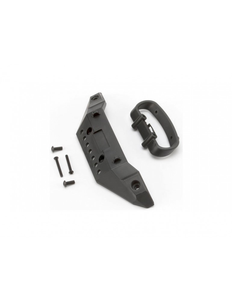 Traxxas Bumper, front/ bumper mount, front/ 4x10mm BCS (2)/ 3x25mm BCS (2)