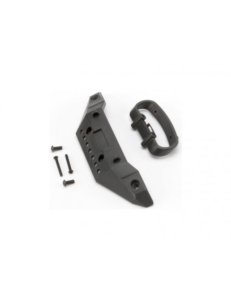 Traxxas Bumper, front/ bumper mount, front/ 4x10mm BCS (2)/ 3x25mm BCS (2)