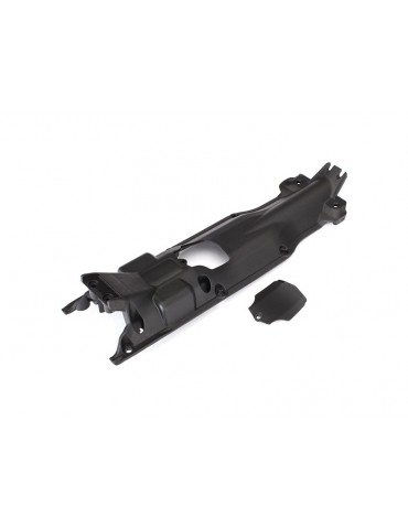 Traxxas Skidplate, transmission, nylon (black)/ cover
