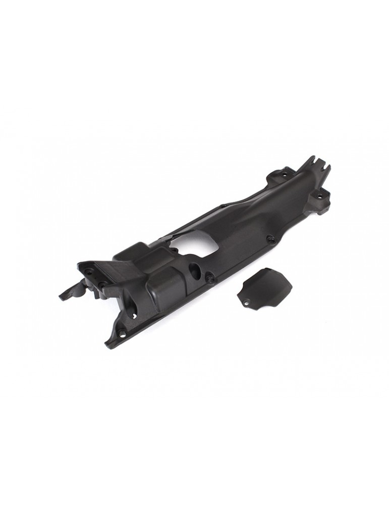 Traxxas Skidplate, transmission, nylon (black)/ cover