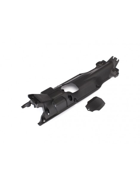 Traxxas Skidplate, transmission, nylon (black)/ cover