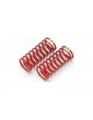 Traxxas Spring, shock (red) (long) (GTR) (4.9 rate double yellow stripe) (1 pair)