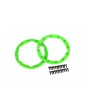 Traxxas Sidewall protector, beadlock style (green) (2) (for use with Geode wheels)