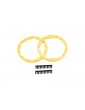 Traxxas Sidewall protector, beadlock style (yellow) (2) (for use with Geode wheels)