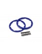 Traxxas Sidewall protector, beadlock style (blue) (2) (for use with Geode wheels)