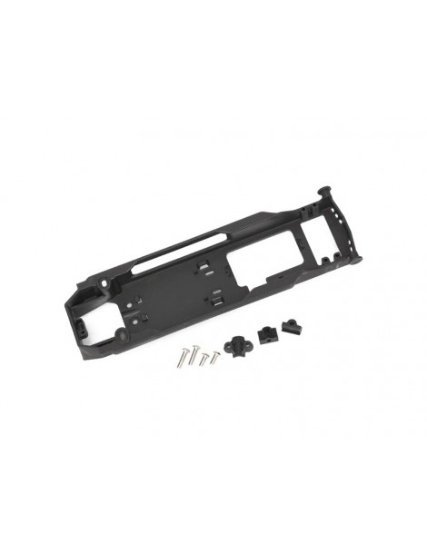 Traxxas Radio tray/ radio tray retainer (2)/ stuffing tube clamp/ hardware stainless steel