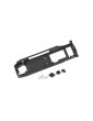 Traxxas Radio tray/ radio tray retainer (2)/ stuffing tube clamp/ hardware stainless steel