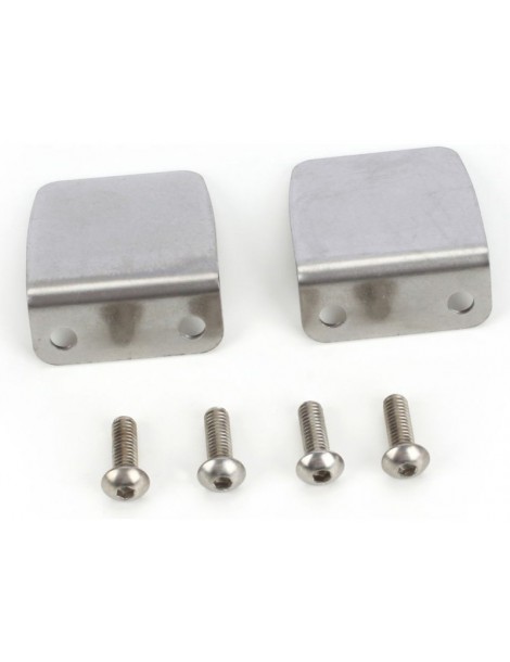 Traxxas Trim tab (2)/ 4x12mm BCS (stainless) (4)