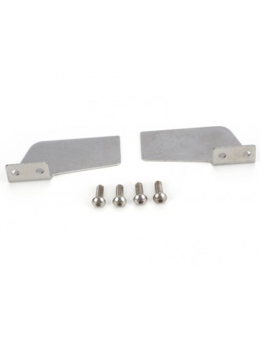 Traxxas Turn fins, left & right/ 4x12mm BCS (stainless) (4)