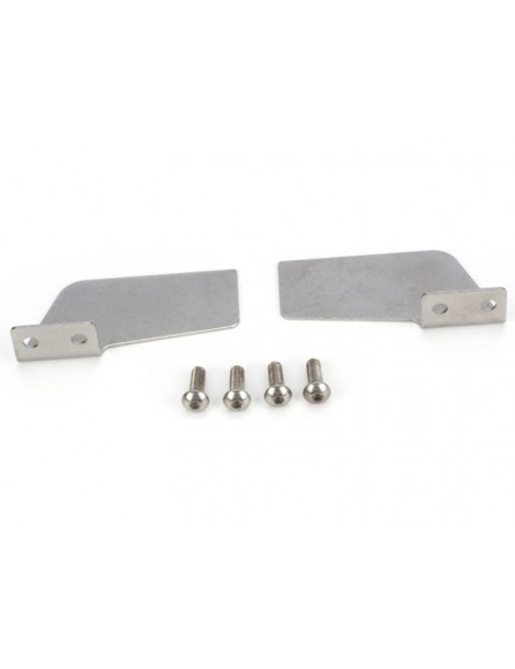 Traxxas Turn fins, left & right/ 4x12mm BCS (stainless) (4)