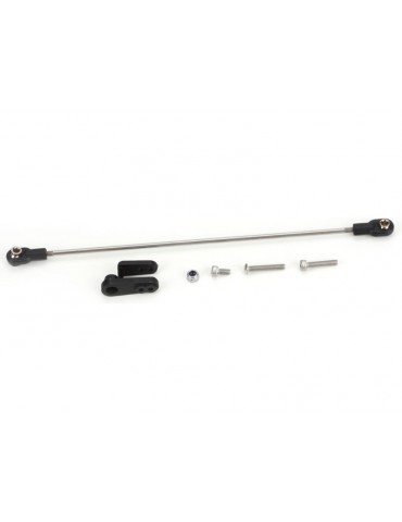 Traxxas Rudder pushrod, assembled/ servo horn/ hardware