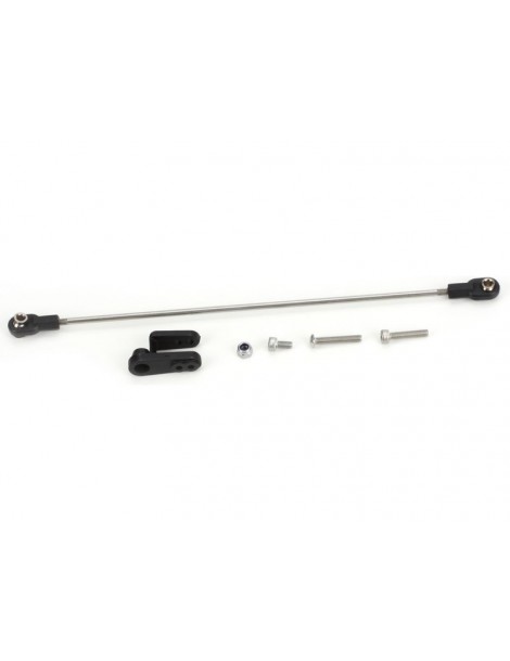 Traxxas Rudder pushrod, assembled/ servo horn/ hardware