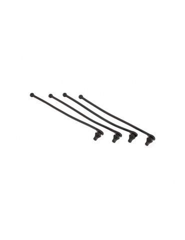Traxxas Body clip retainer, black (4)