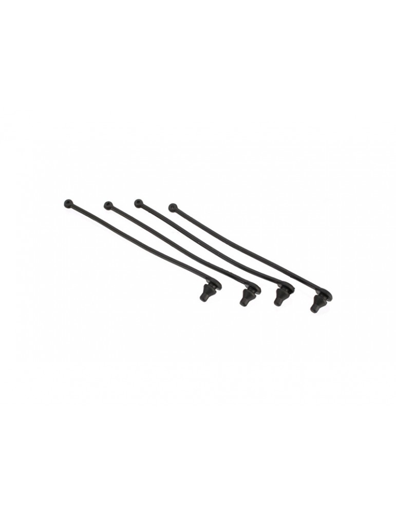 Traxxas Body clip retainer, black (4)